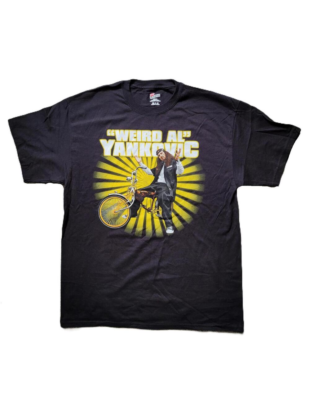 Weird Al Yankovic Straight Outta Lynwood Tour Graphic T-Shirt Black YOUTH Large